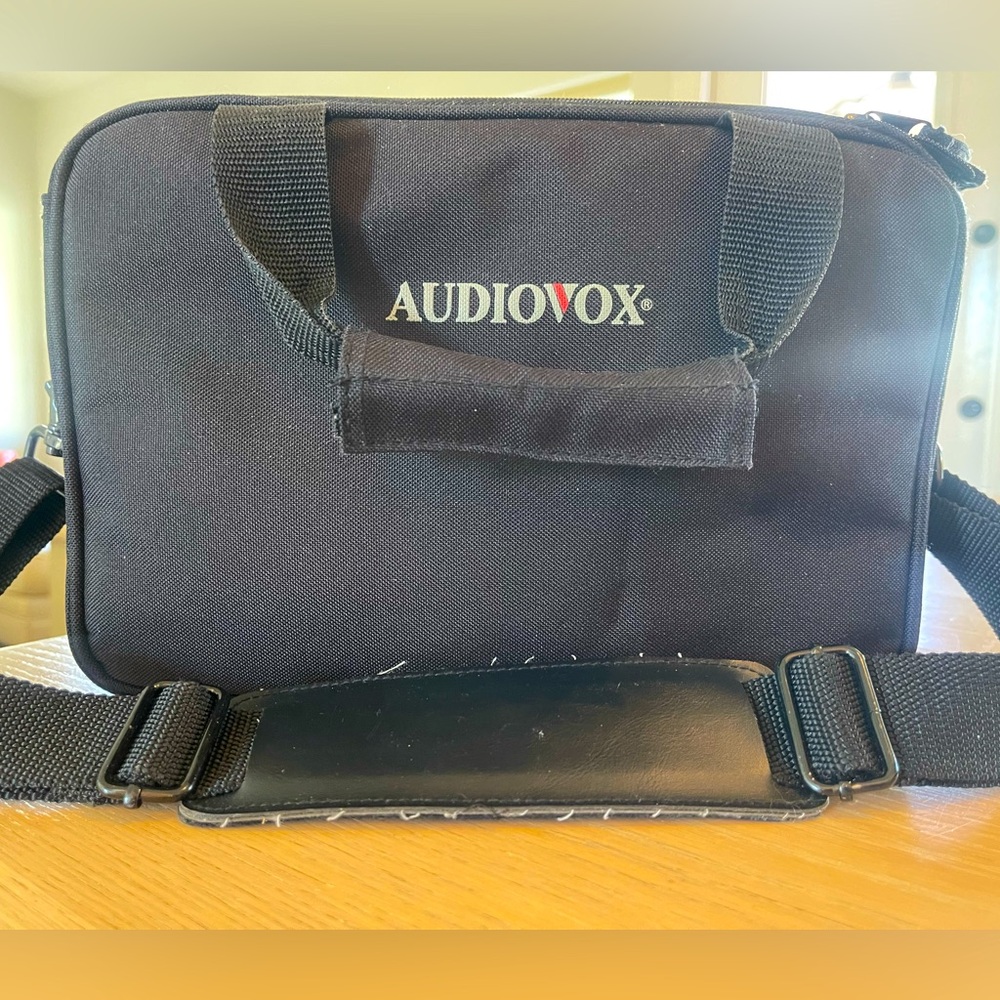 Audiovox Bag Carrying Case Black Canvas w/ Straps